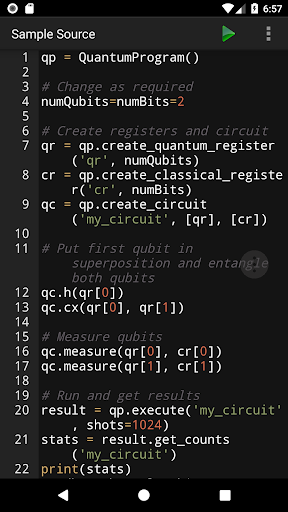 Quantum Programming Compiler ekran görüntüsü