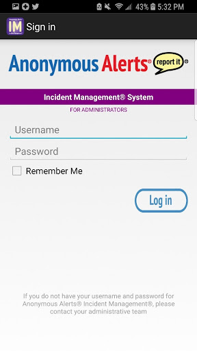 Anonymous Alerts Incident MGT ekran görüntüsü