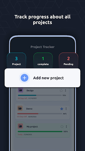 Progress: Project Tracker ekran görüntüsü