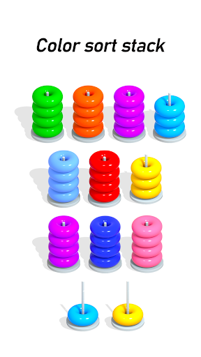 Color Hoop : Ring Sort ASMR 3D ekran görüntüsü