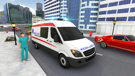 Ambulans Simülatörü Araba ekran görüntüsü