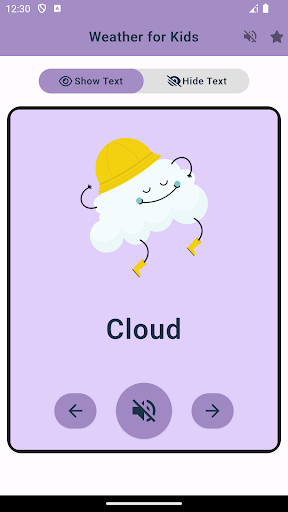 Weather Flashcards For Kids ekran görüntüsü