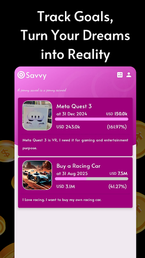 Savvy: Savings Goal Tracker ekran görüntüsü
