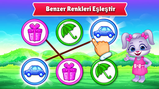 Çocuklar renkler ve şekiller ekran görüntüsü