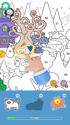 Sticker Town Puzzle:Color Book ekran görüntüsü