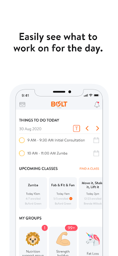 Bolt Fitness Online ekran görüntüsü