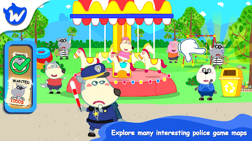 Wolfoo Police And Thief Game ekran görüntüsü