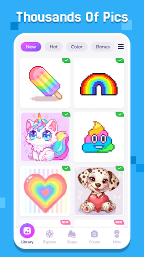 Pixel Coloring-Color by number ekran görüntüsü