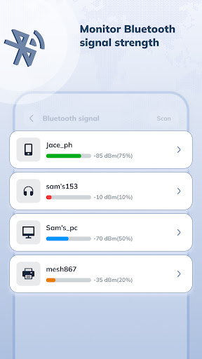 Signal Strength Scanner ekran görüntüsü