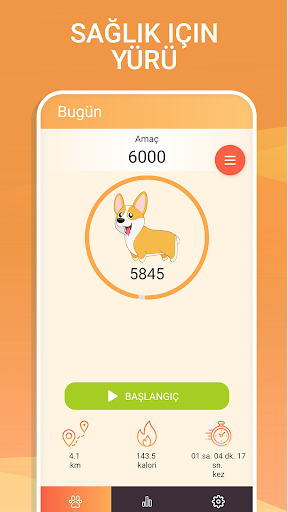 Pedometre - adımlar sayacı ekran görüntüsü