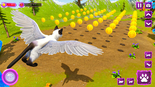 Flying Wild Cat Care Sim 3D ekran görüntüsü