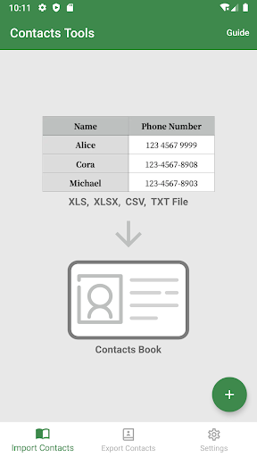 Contacts Tools - Excel to VCF ekran görüntüsü