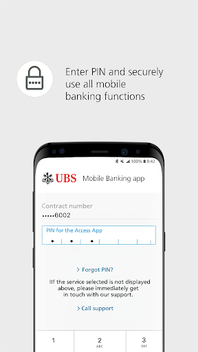 UBS Access: Secure login ekran görüntüsü