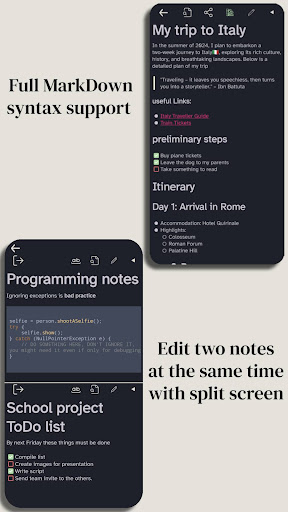 Markdown editor - PocketMark ekran görüntüsü