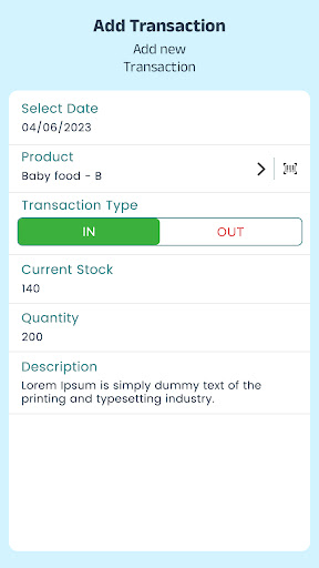 Stock and Inventory Management ekran görüntüsü