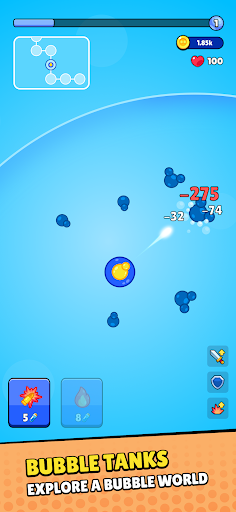 Bubble Tanks - Idle Defense ekran görüntüsü