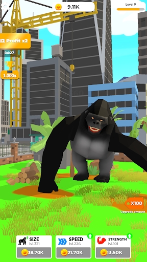 Idle Gorilla: Evolution Empire ekran görüntüsü