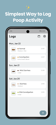 Poop Log - Toilet Poop Tracker ekran görüntüsü