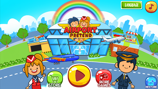 My Pretend Airport Travel Town ekran görüntüsü