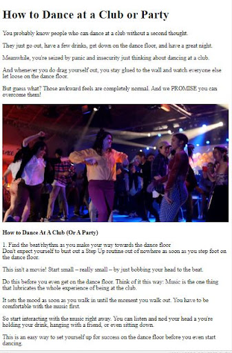 How to Dance At a Concert ekran görüntüsü