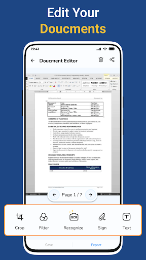 PDF tarayıcı: Belge Tarayıcı ekran görüntüsü