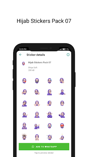 Hijab Memoji Stickers ekran görüntüsü