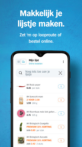Albert Heijn supermarkt ekran görüntüsü