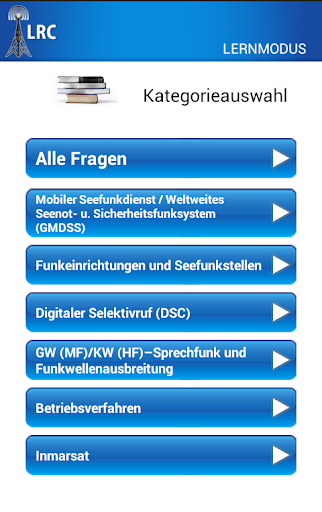 Funkbetriebszeugnis LRC ekran görüntüsü