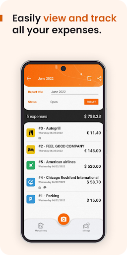 N2F - Expense Reports ekran görüntüsü