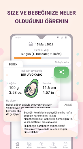 Hamilelik - gebelik hafta ekran görüntüsü