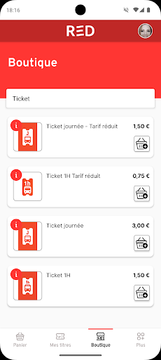 RED M'Ticket ekran görüntüsü