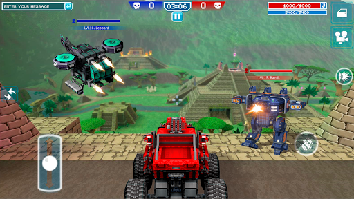 Blocky Cars Tank oyunları ekran görüntüsü