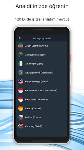 163 dili Türkçe öğrenin | Blue ekran görüntüsü