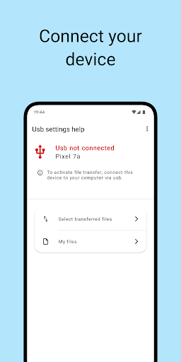 USB ayarları yardımı ekran görüntüsü