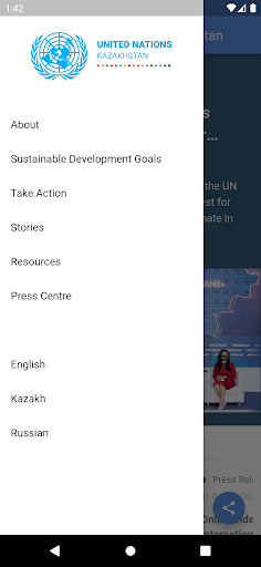 UN Kazakhstan ekran görüntüsü