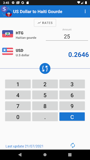 US Dollar to Haiti Gourde ekran görüntüsü