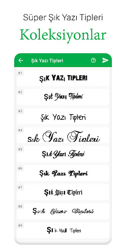 Şık Yazı Tipleri ekran görüntüsü