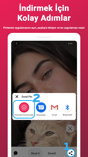 Pinterestten Video indirme ekran görüntüsü