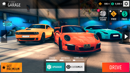 NS2 car racing game ekran görüntüsü