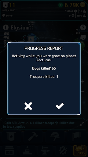 Starship Divers: Idle Bugs ekran görüntüsü