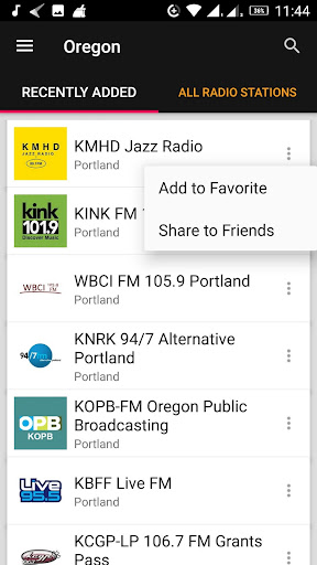 Oregon Radio Stations - USA ekran görüntüsü