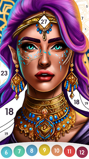 Color By Number For Adults ekran görüntüsü
