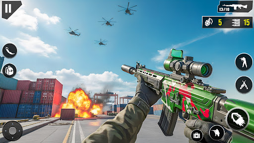 Fps Komando Silah Oyunlar 3D ekran görüntüsü