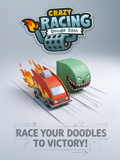 Crazy Racing: Doodle Dash ekran görüntüsü