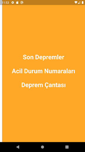 Buradayım! Deprem düdüğü ekran görüntüsü