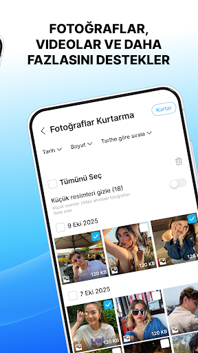Dosya Kurtarma: Foto & Video ekran görüntüsü