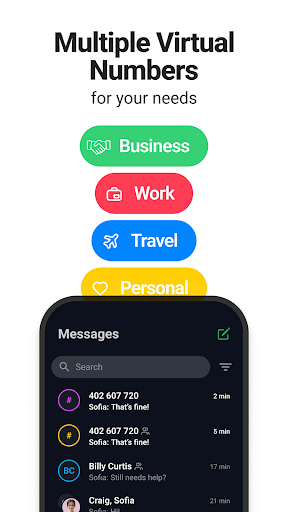Call.com: 2nd Phone Number App ekran görüntüsü