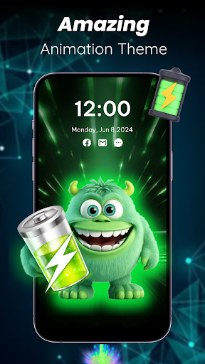 Battery Charging Animations 4K ekran görüntüsü