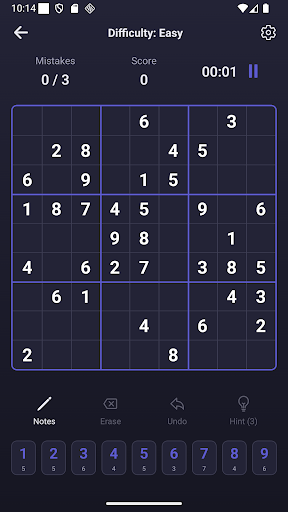 Evsi Sudoku ekran görüntüsü