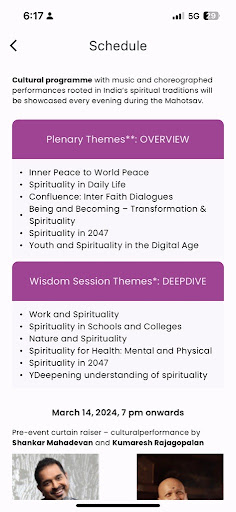 Global Spirituality Mahotsav ekran görüntüsü